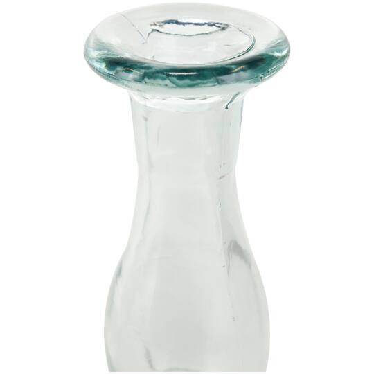 Clear Recycled Glass Candle Holder Set